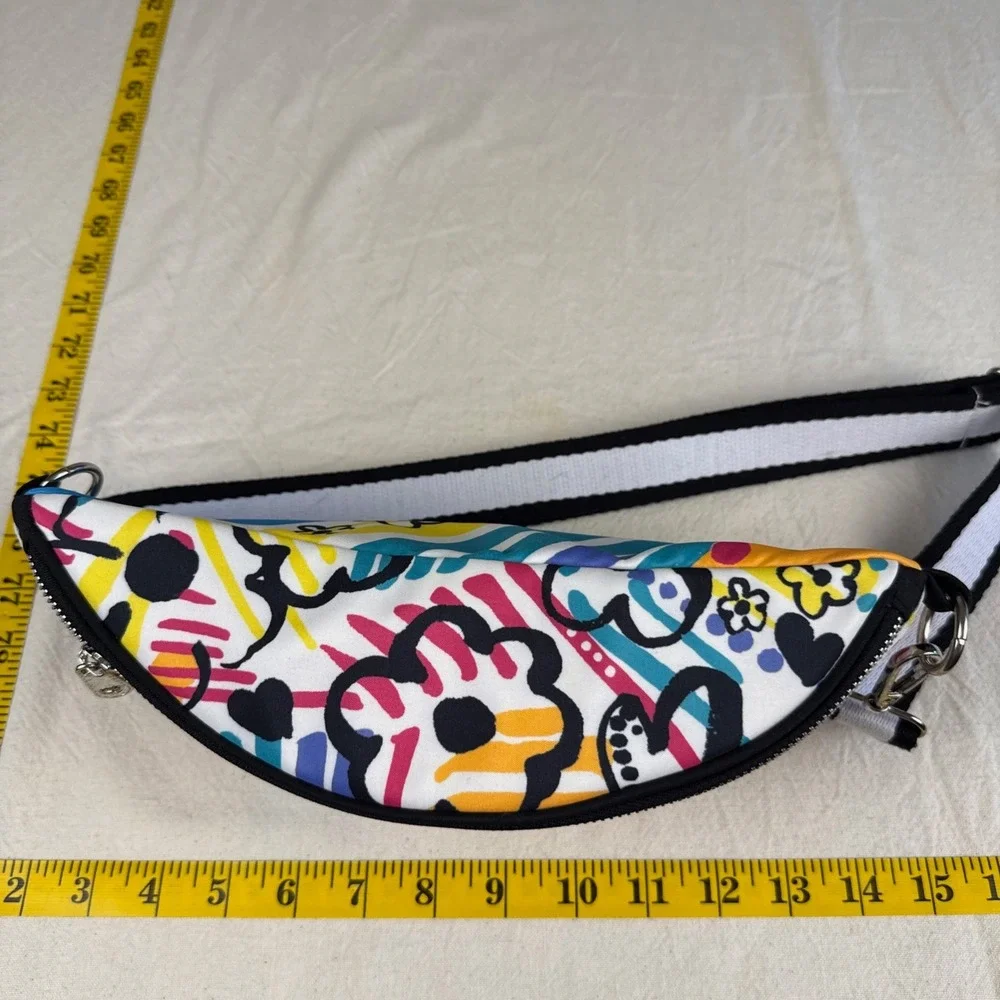 Brighton Shoulder Bag Womens Small Multicolor Pop Art Graffiti Love Heart Floral
